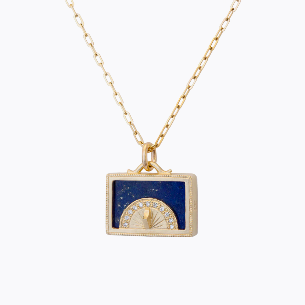 Lapis hot sale bar necklace